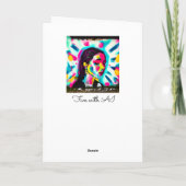 Ondersteuning voor een vriend die door een moeilij feestdagen kaart (Achterkant)