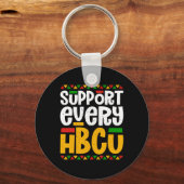 Ondersteuning voor elke HBCU Historische Black Col Sleutelhanger (Voorkant)