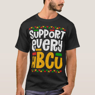 Ondersteuning voor elke HBCU Historische Black Col T-shirt