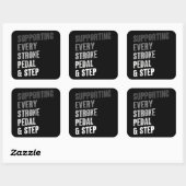 Ondersteuning voor elke slag pedaal & stap - Multi Vierkante Sticker (Vel)