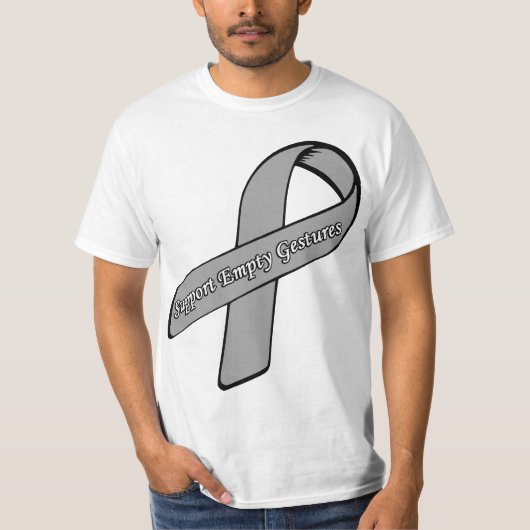 Ondersteuning voor Empty Gestures Ribbon T-shirt (Voorkant)