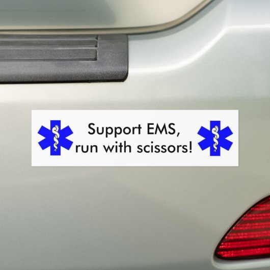 Ondersteuning voor EMS Bumpersticker (Op auto)
