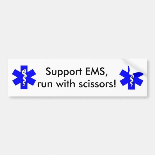 Ondersteuning voor EMS Bumpersticker (Voorkant)