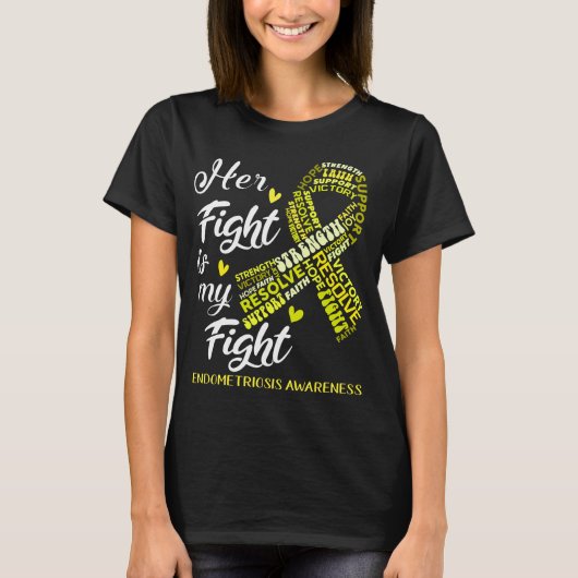 Ondersteuning voor Endometriosis Warrior Gifts T-shirt (Voorkant)
