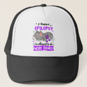 Ondersteuning voor Epilepsy Awareness Ribbon Gifte Trucker Pet (Voorkant)