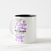 Ondersteuning voor Fibromyalgia Warrior Gifts Tweekleurige Koffiemok (Voorkant links)
