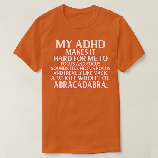 Ondersteuning voor Funding ADHD Awareness Support T-shirt (Design voorkant)