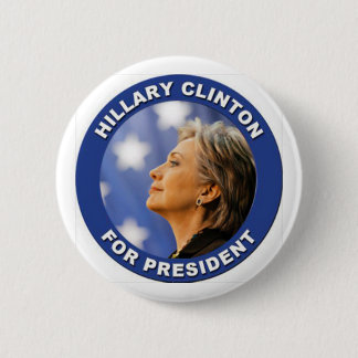 Ondersteuning voor Hillary Clinton voor President Ronde Button 5,7 Cm