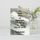 Ondersteuning voor Him Flat Wenskaart (Staand voorkant)