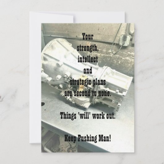 Ondersteuning voor Him Flat Wenskaart (Voorkant)