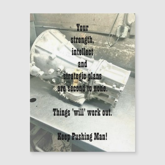 Ondersteuning voor Him Magnetic Wenskaart (Voorkant)