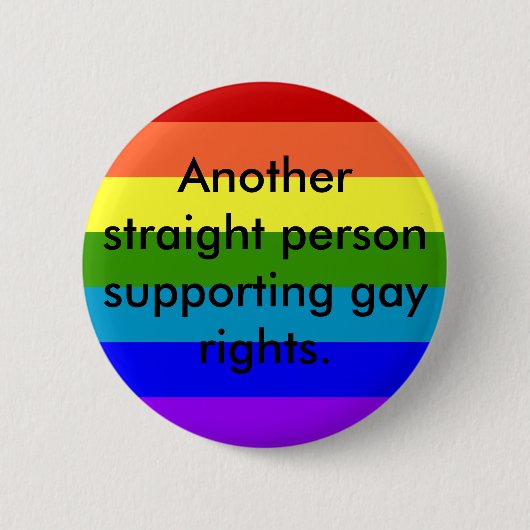 Ondersteuning voor homorechten ronde button 5,7 cm (Voorkant)