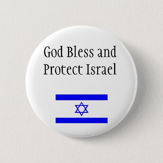 Ondersteuning voor Israel Button/Pin Ronde Button 5,7 Cm (Voorkant)