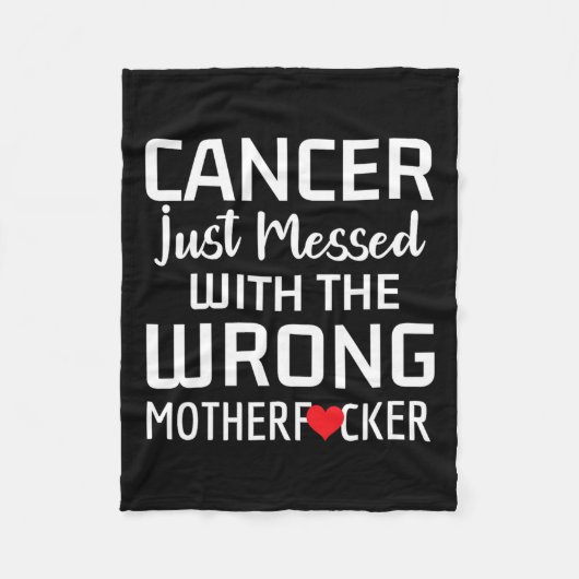 Ondersteuning voor kankerbewustwording Get Well Ca Fleece Deken (Voorkant)