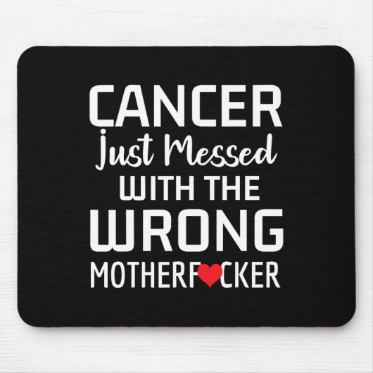 Ondersteuning voor kankerbewustwording Get Well Ca Muismat (Voorkant)