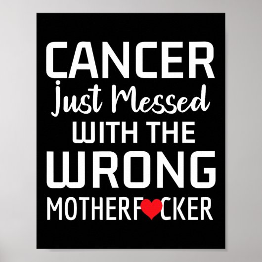 Ondersteuning voor kankerbewustwording Get Well Ca Poster (Voorkant)