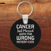 Ondersteuning voor kankerbewustwording Get Well Ca Sleutelhanger (Voorkant)