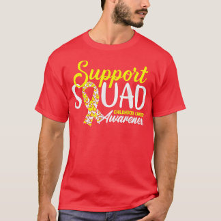 Ondersteuning voor kinderkanker Squad Gold Ribbon1 T-shirt