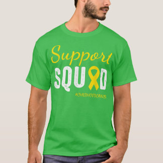 Ondersteuning voor kinderkanker Squad Gold Ribbon1 T-shirt