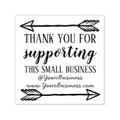 Ondersteuning voor kleine bedrijven dank u verpakk zelfinktende stempel (Design)