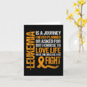 Ondersteuning voor Leukemie Bewustheid oranje Ribb Kaart (Gele Bloem)