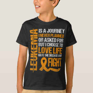 Ondersteuning voor Leukemie Bewustheid oranje Ribb T-shirt