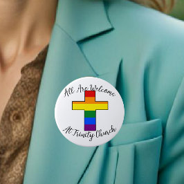 Ondersteuning voor LGBT Christelijk Ronde Button 6,0 Cm