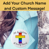 Ondersteuning voor LGBT Christelijk Ronde Button 6,0 Cm