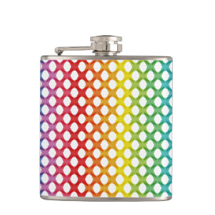 Ondersteuning voor LGBT Gay Lesbian Pride Rainbow  Heupfles