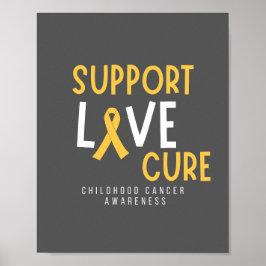 ondersteuning voor liefdesgenezing van kinderkanke poster