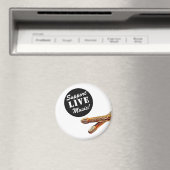 Ondersteuning voor Live Music Drum Stick Musician Magneet (Insitu (Vaatwasser))