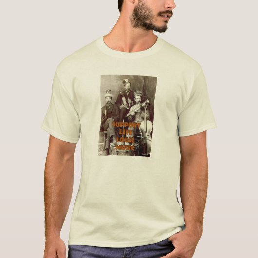 Ondersteuning voor Live Music T-Shirt (Voorkant)