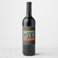 Ondersteuning voor live muziek - Retro Typography