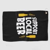 Ondersteuning voor lokale bier golfhanddoek (Horizontaal)