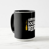 Ondersteuning voor lokale bier mok (Voorkant links)