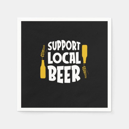 Ondersteuning voor lokale bier servet (Voorkant)