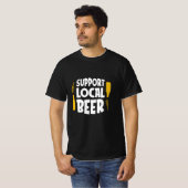 Ondersteuning voor lokale bier t-shirt (Voorkant volledig)