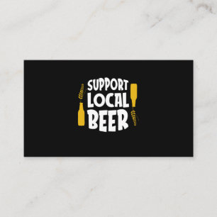 Ondersteuning voor lokale bier visitekaartje