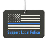 Ondersteuning voor lokale politie Thin Blue Line Luchtverfrisser (Achterkant)