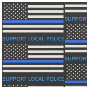 Ondersteuning voor lokale politie Thin Blue Line Stof