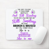 Ondersteuning voor Lupus Warrior-cadeaus Muismat (Met muis)