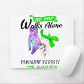 Ondersteuning voor Lyme Awareness Ribbon Gifts Muismat (Met muis)