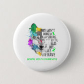 Ondersteuning voor mentale gezondheidsvoorlichting ronde button 5,7 cm (Voorkant)