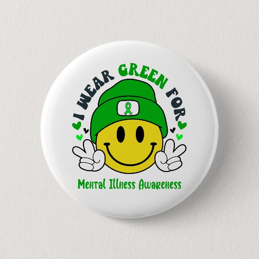 Ondersteuning voor mentale ongevoeligheid ronde button 5,7 cm (Voorkant)