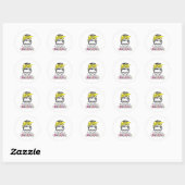 Ondersteuning voor microcephaly Awareness Ribbon Ronde Sticker (Vel)