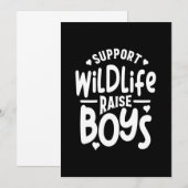 Ondersteuning voor Moederdag van wildlifestreeften Kaart (Voorkant / Achterkant)