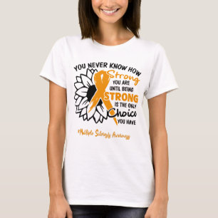Ondersteuning voor Multiple Sclerose Awareness Rib T-shirt