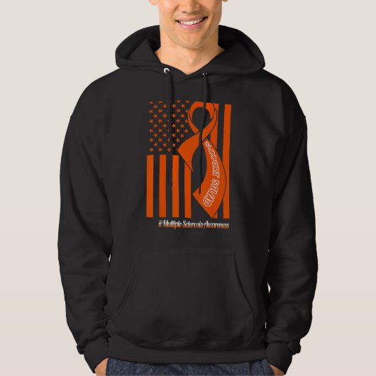 Ondersteuning voor Multiple Sclerose Squad ons Fla Hoodie (Voorkant)