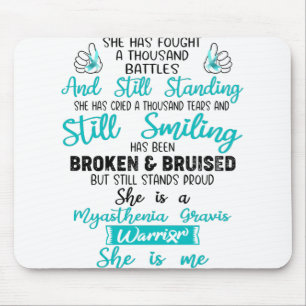 Ondersteuning voor Myasthenia Gravis Warrior Gifts Muismat