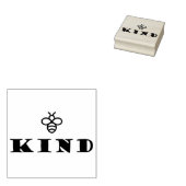 Ondersteuning voor Natuur - wees op "bijen" Rubberstempel (Gestempeld)